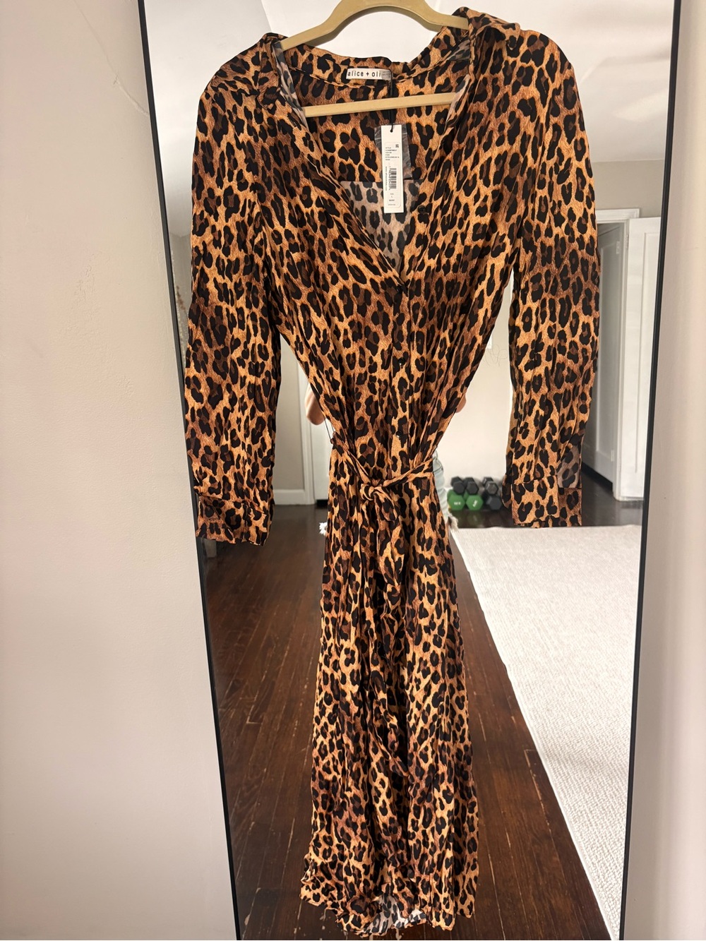Alice + Olivia Leopard Print Wrap Dress - Picture 1 of 2